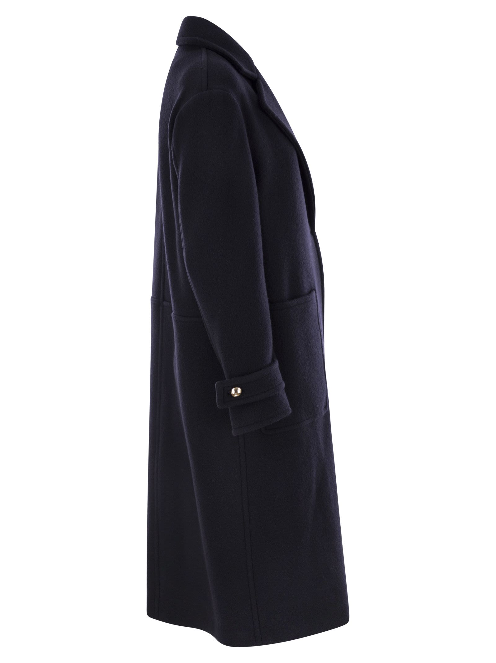 Fay Women Wool And Cashmere Coat by Luosophy