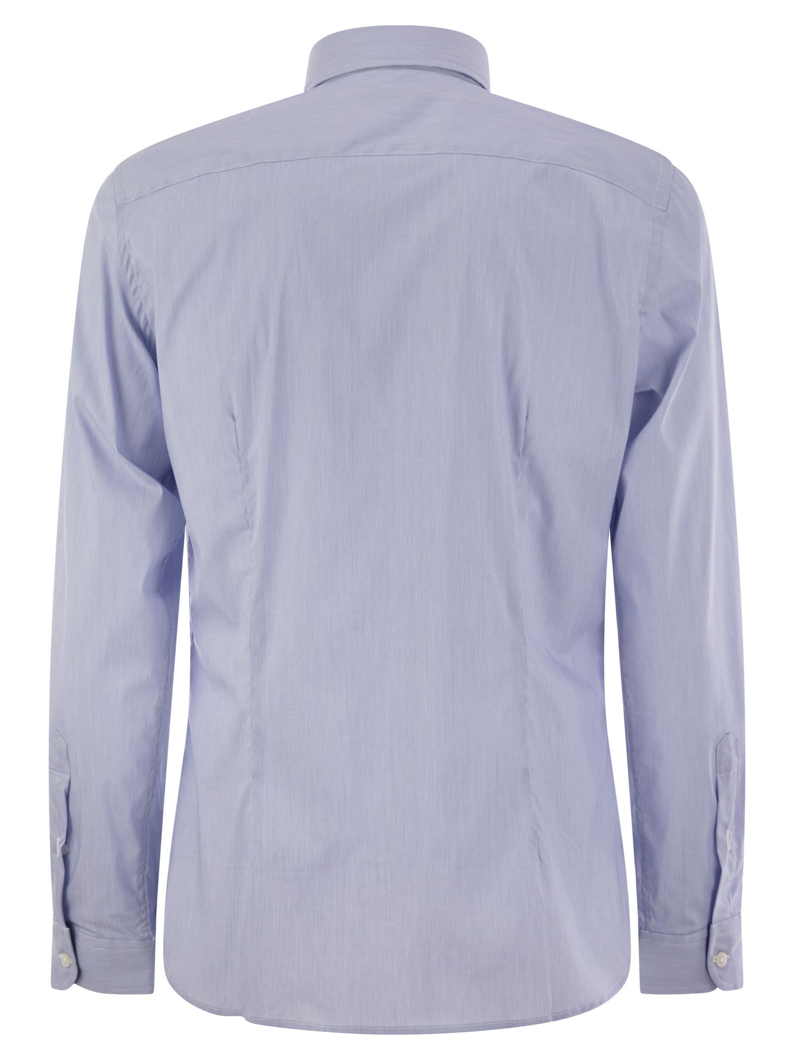 Fay Men Stretch Cotton Shirt by Luosophy