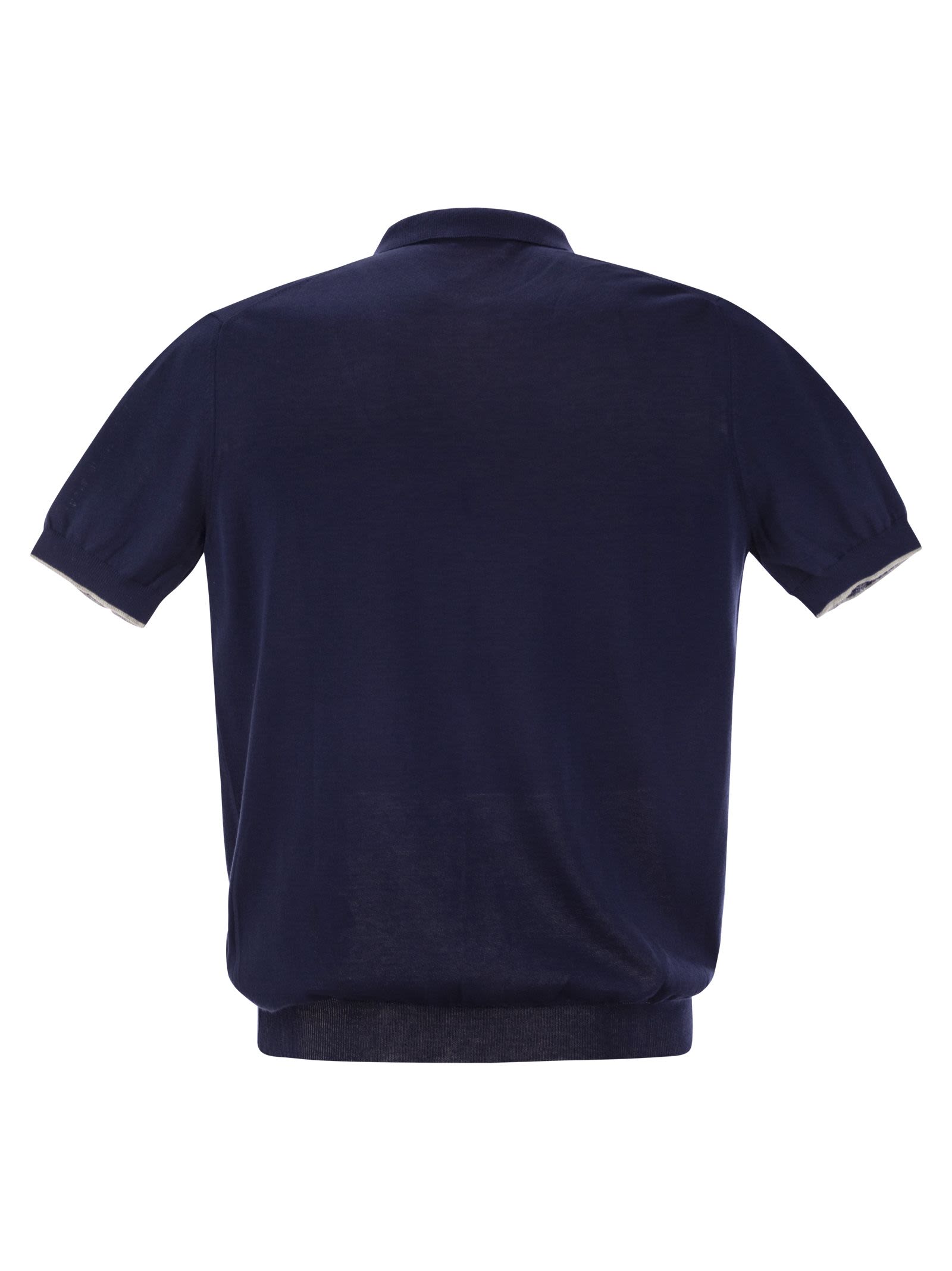 Fay Men Cotton Buttonless Polo Shirt DestGlow