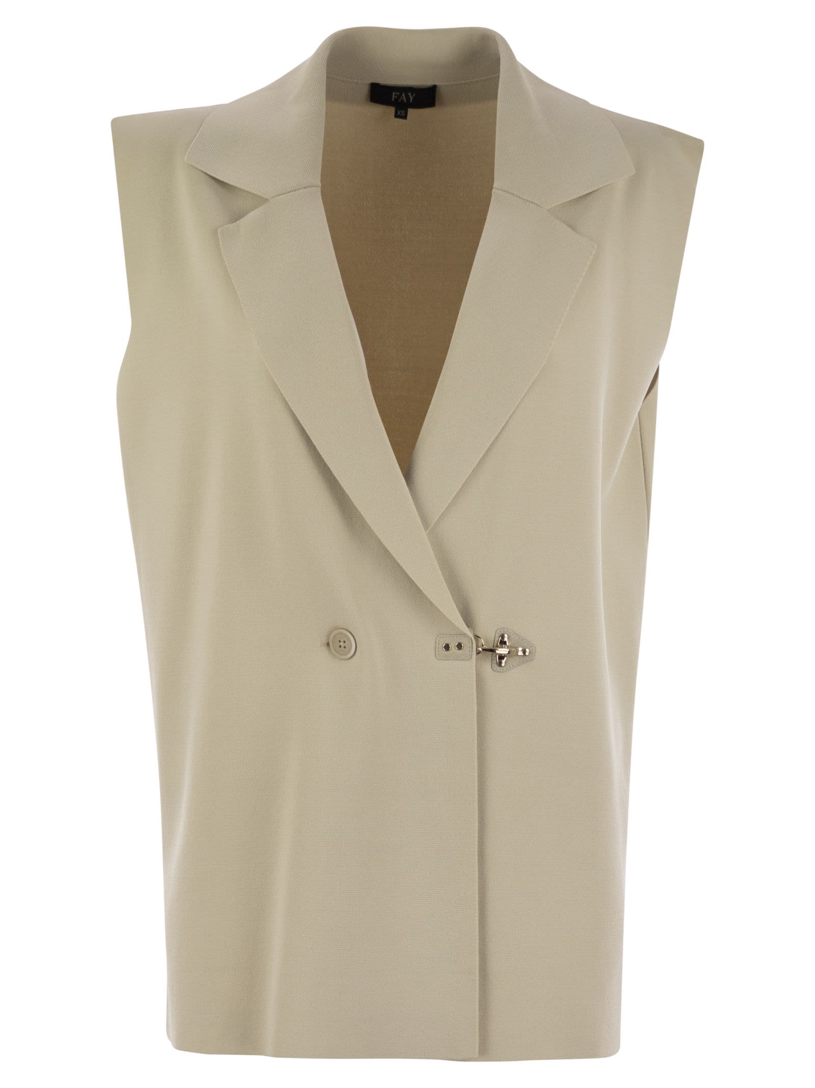 Fay Women Technical Viscose Knitted Vest by Luosophy