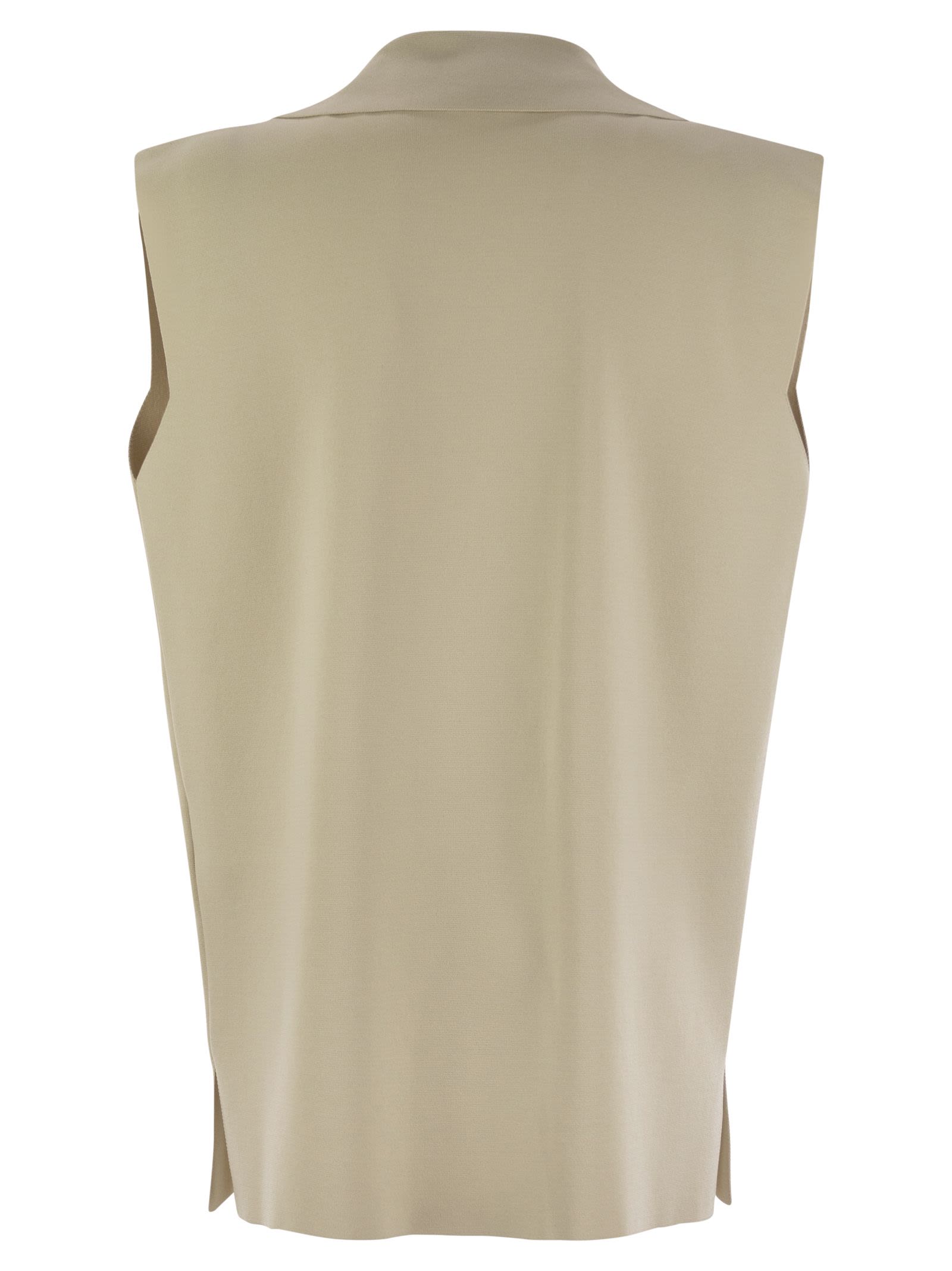 Fay Women Technical Viscose Knitted Vest by Luosophy