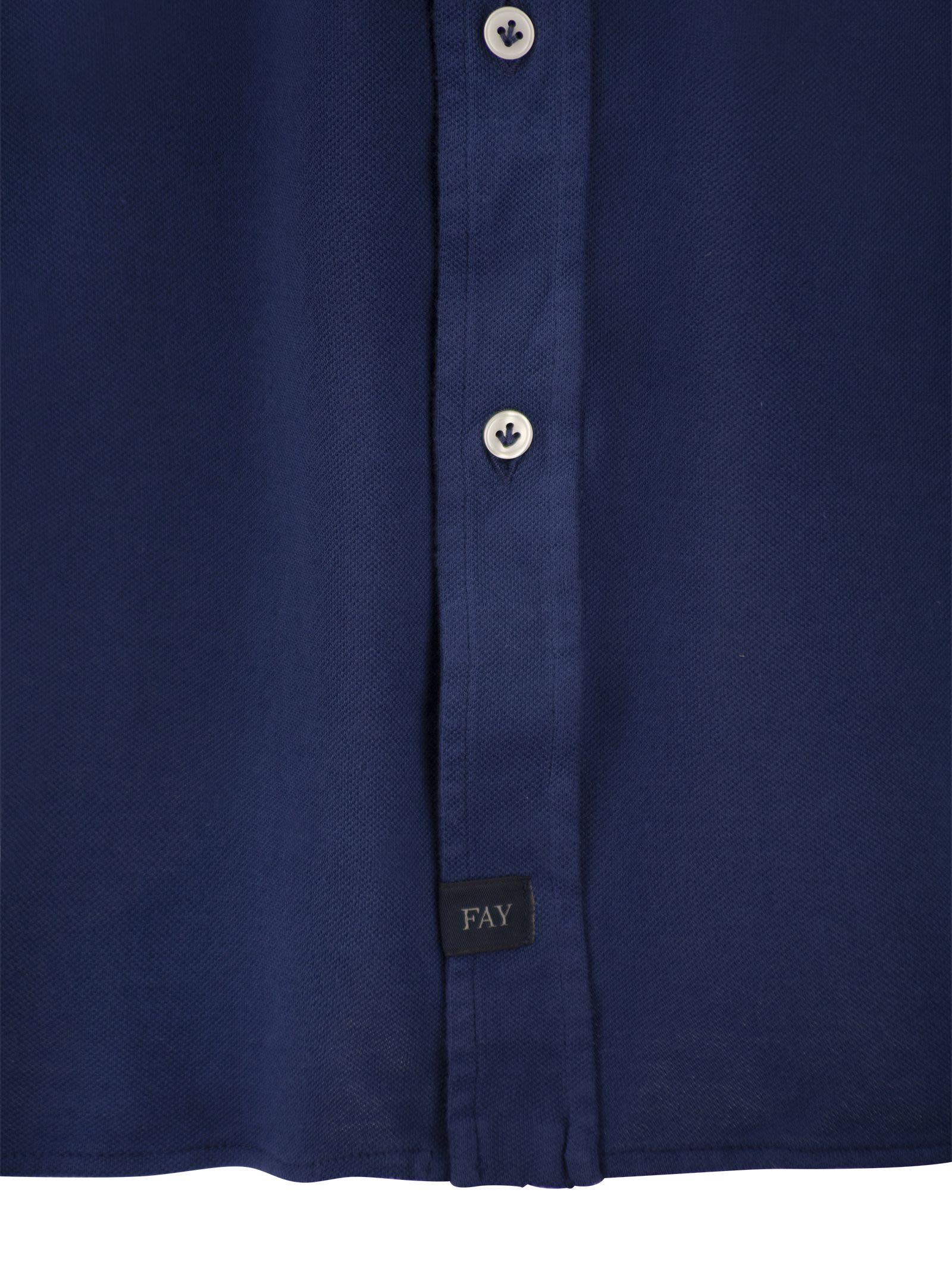 Fay Men Cotton French Collar Shirt by Luosophy