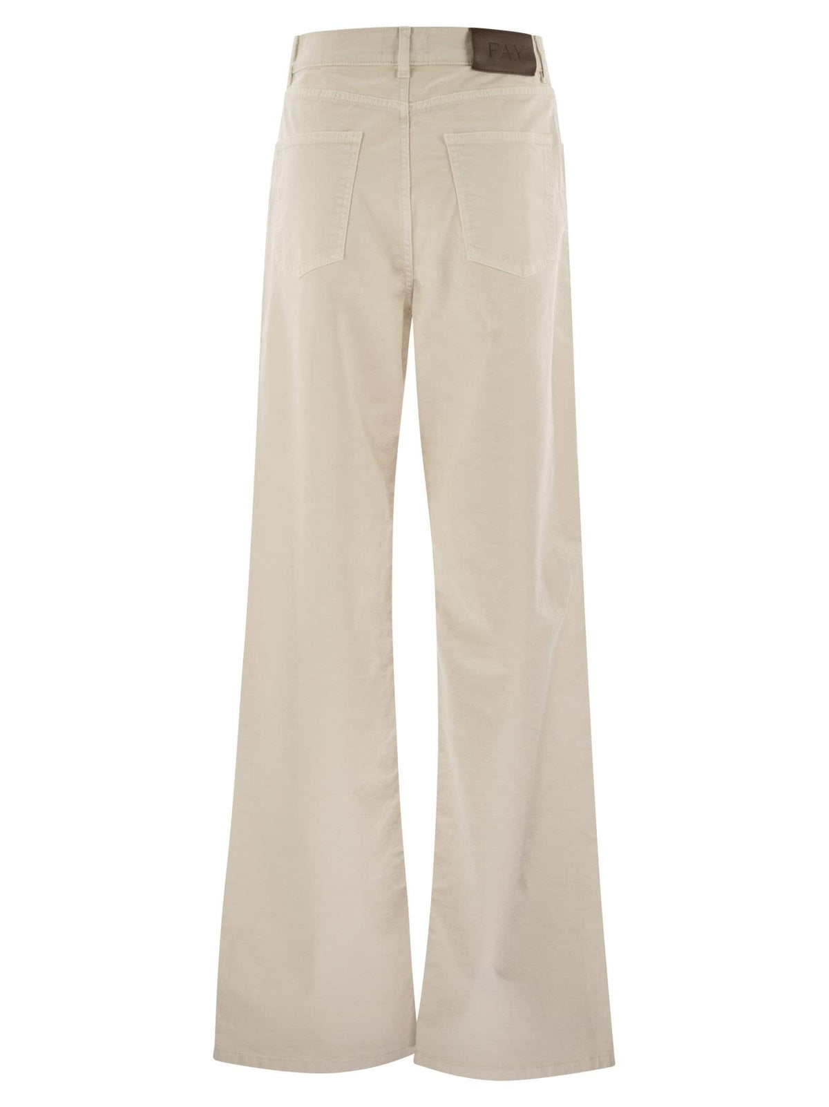 Fay women 5-pocket trousers in stretch cotton drill — product image 2