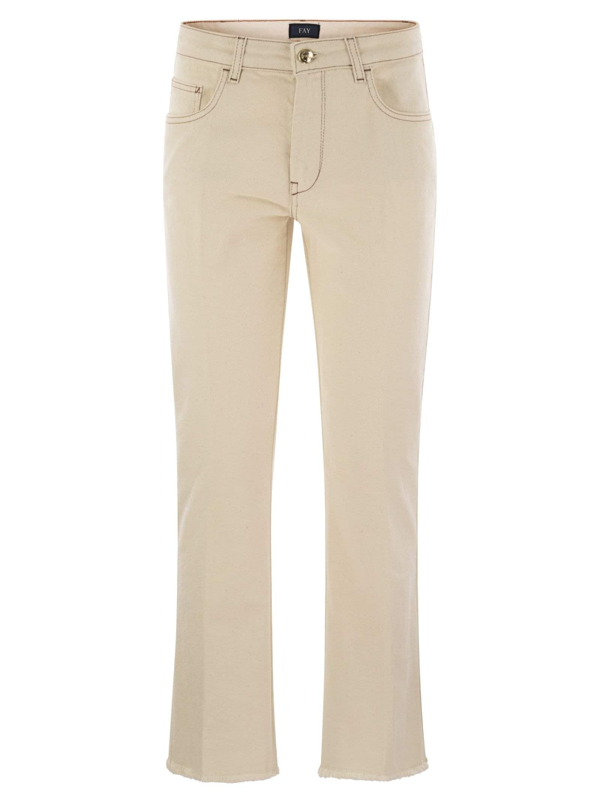 Fay Women Denim 5-Pocket Trousers