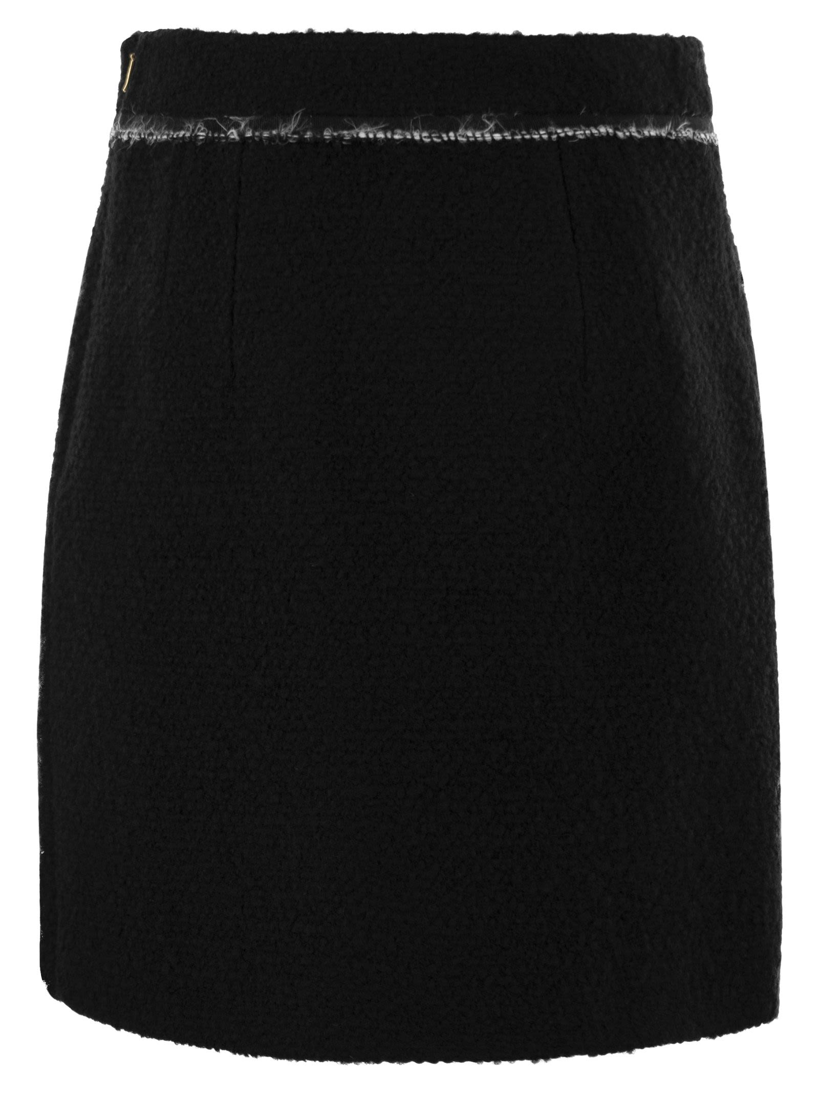 Fay Women Wool Short Skirt by Luosophy
