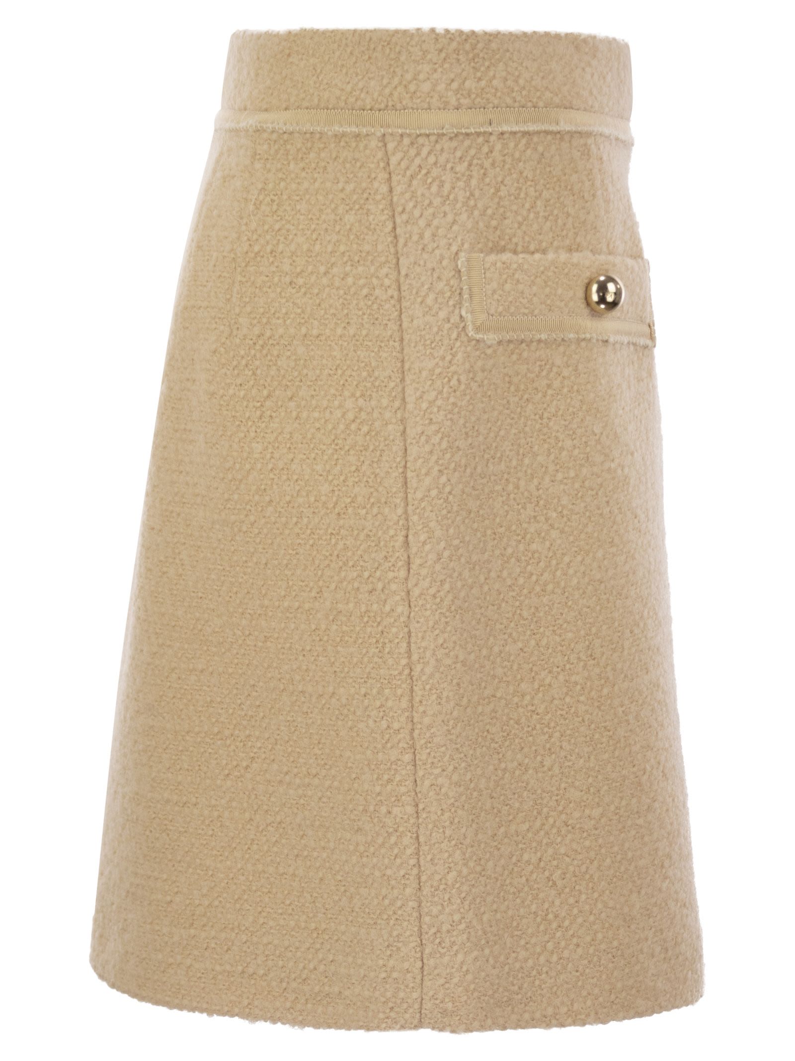 Fay Women Wool Short Skirt by Luosophy