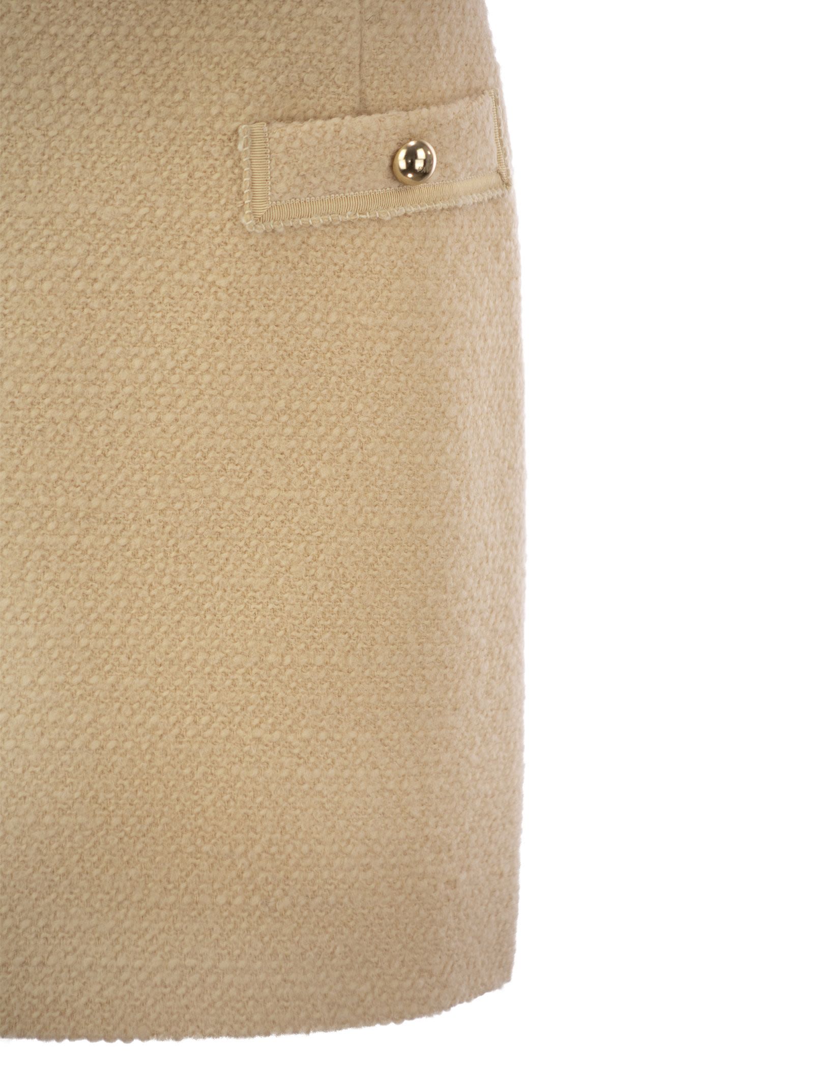 Fay Women Wool Short Skirt by Luosophy