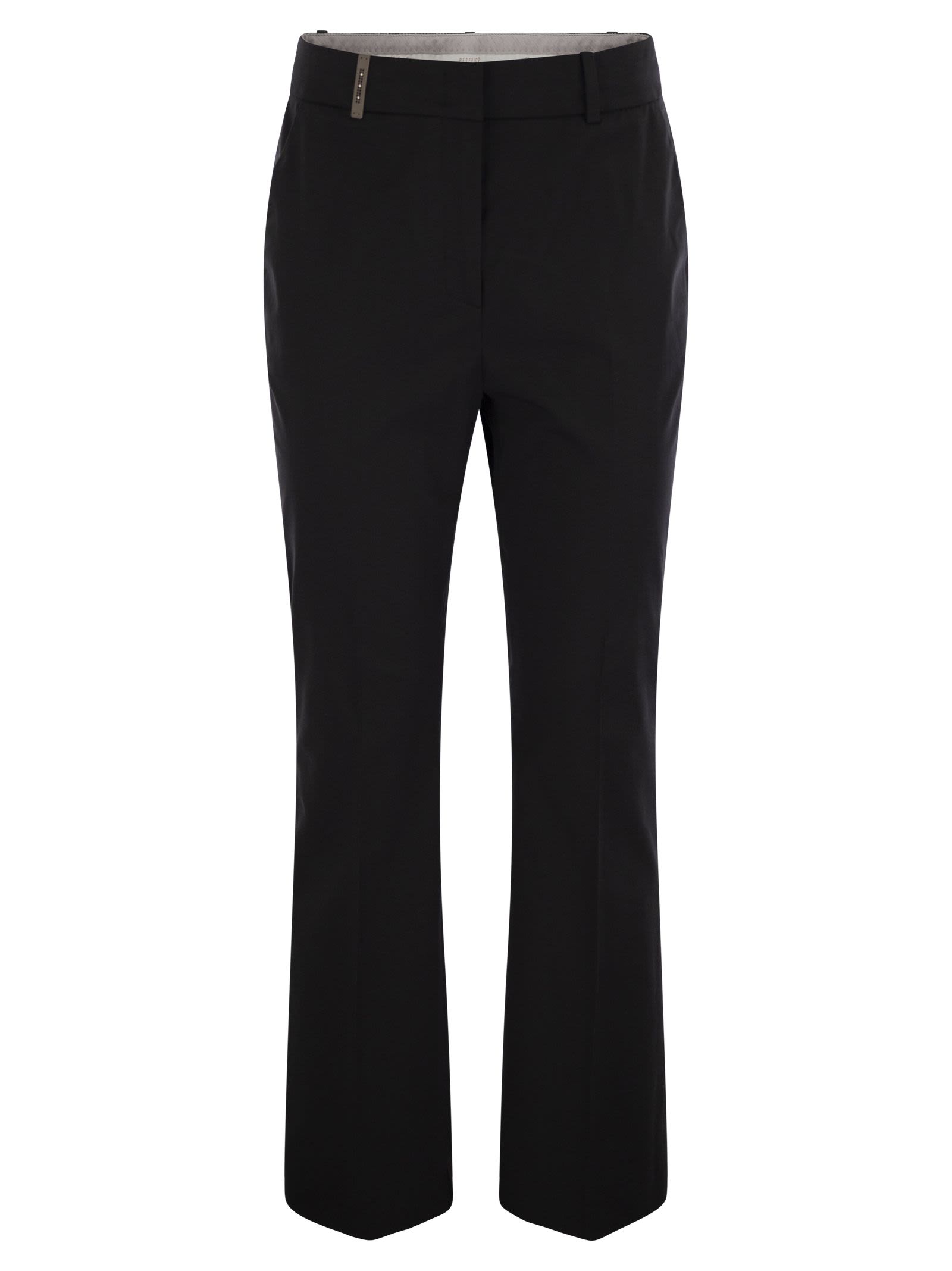 Peserico Women Stretch Cotton Trousers DestGlow