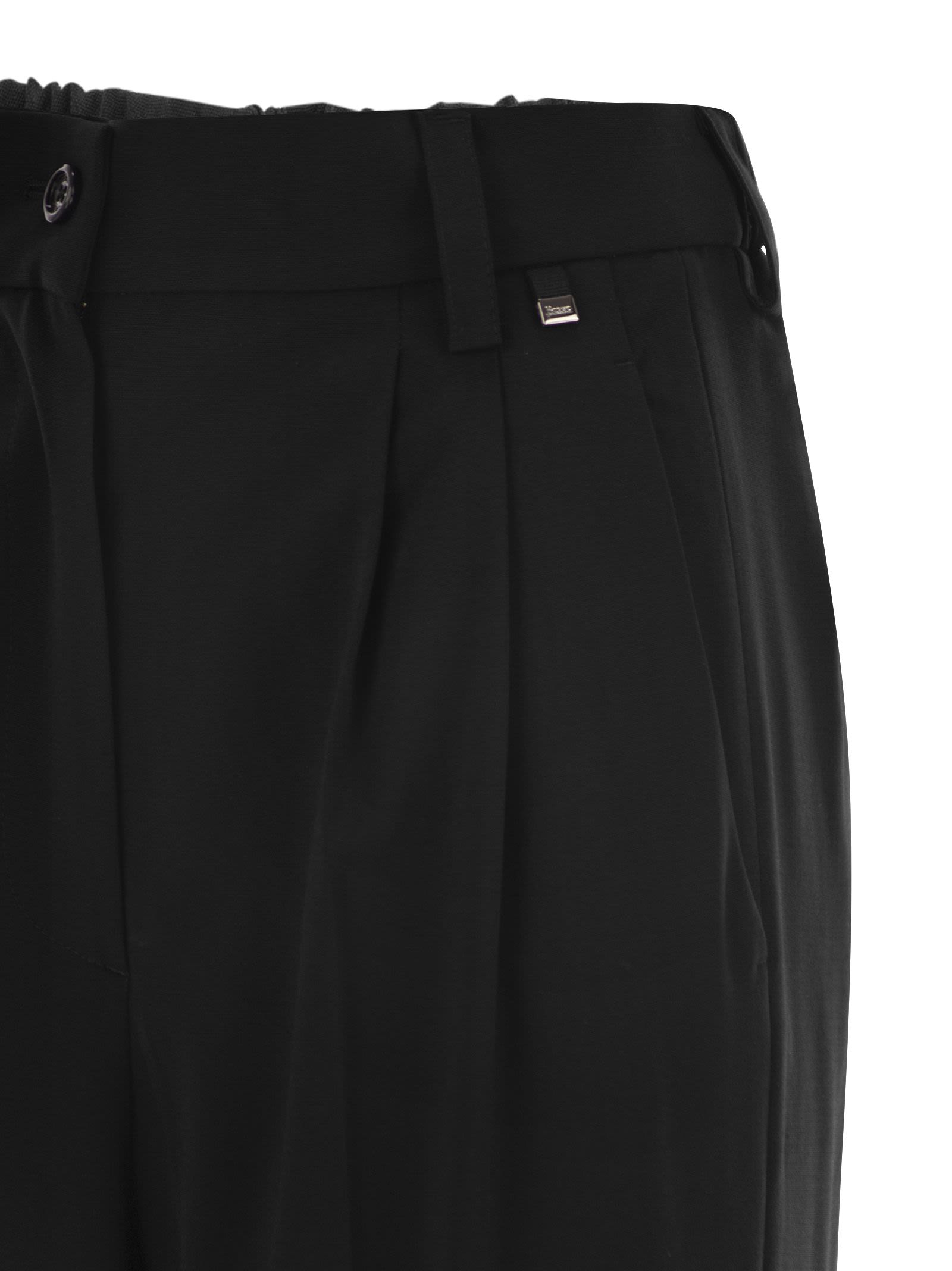 Herno Women Soft Wool Cargo Pants by Luosophy