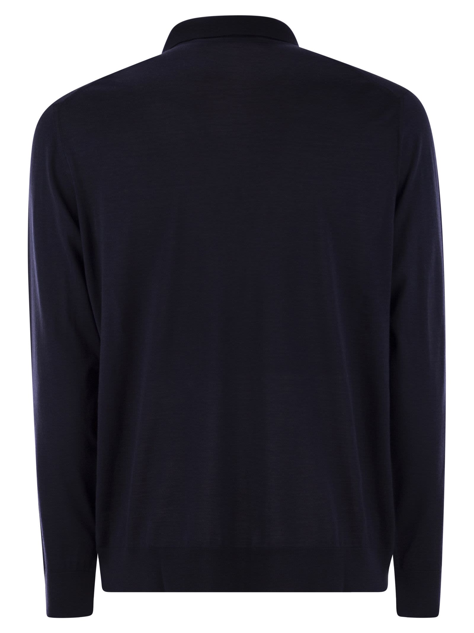 Kiton Men Wool Polo Shirt by Luosophy