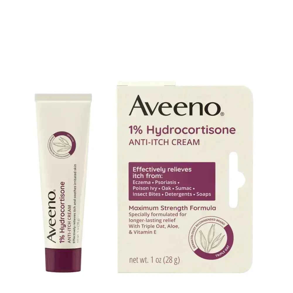 Aveeno Anti-Itch 1% Hydrocortisone Anti-Itch Cream, Tube 1 oz.