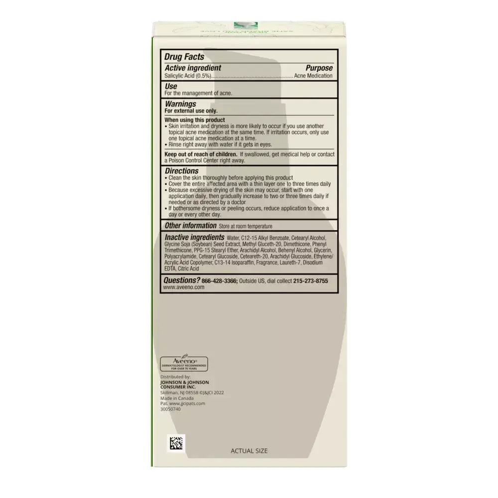 Aveeno Clear Complexion Daily Moisturizer, Pump Facial Moisturizers, 4 oz by Pasteur Pharmacy