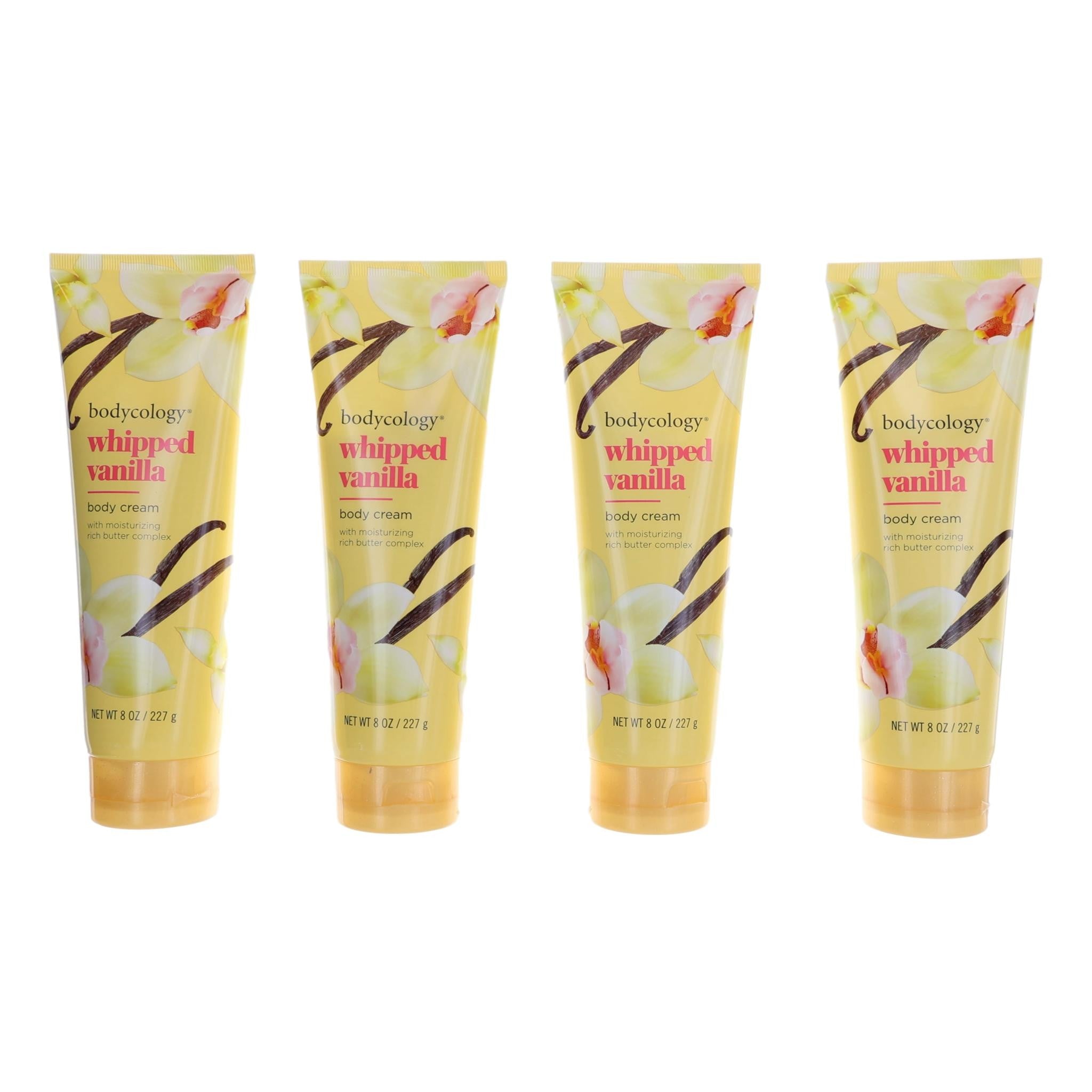 Whipped Vanilla, Pack 4 of 8oz each Moisturizing Body Cream women by Avera Group