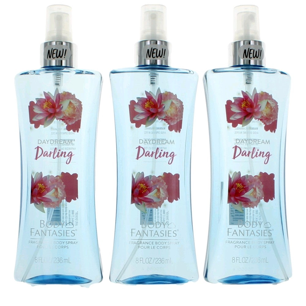 Daydream Darling by Body Fantasies, 3 Pack 8oz Fragrance Body Spray women by Avera Group