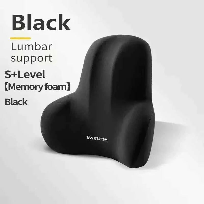 SpineEase™ Memory Foam Lumbar Support Cushion – Ergonomic Back Pillow for Pain Relief & Comfort