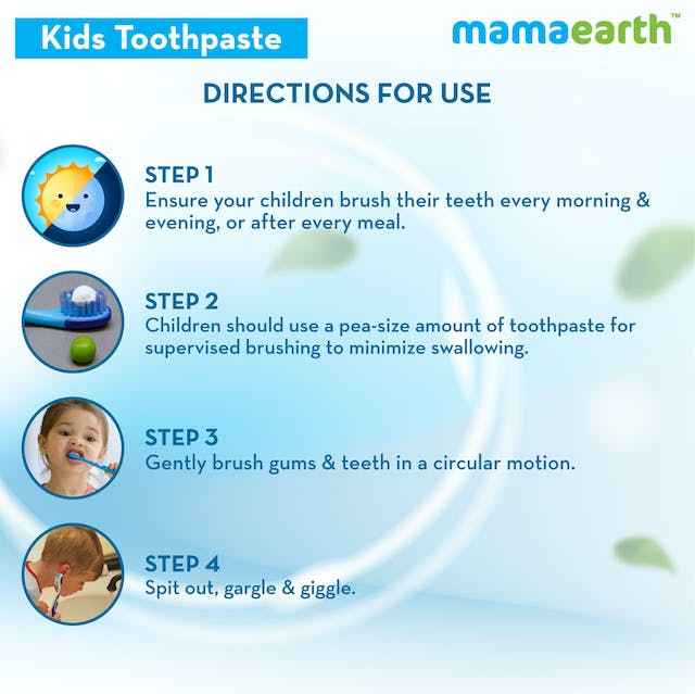 Mamaearth Awesome Orange Baby Toothpaste Cleanses Teeth, Provides Healthy Teeth & Gums