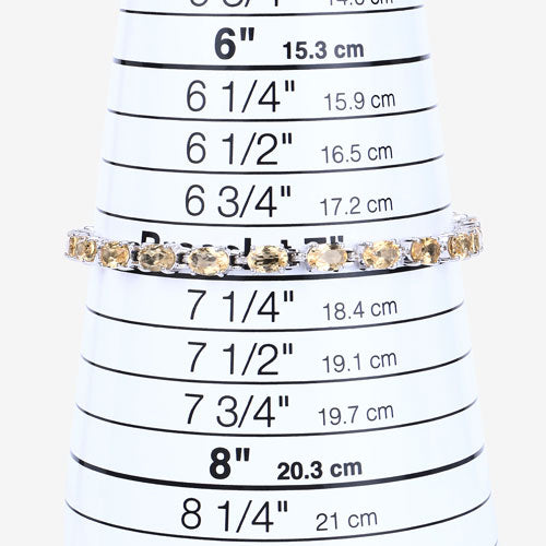 9.03 Carat Genuine Citrine .925 Sterling Silver Bracelet by Bids.com