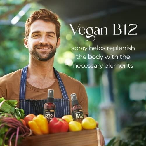 Vitamin B12 Liquid Spray - Energy & Nerve Function Support Drops
