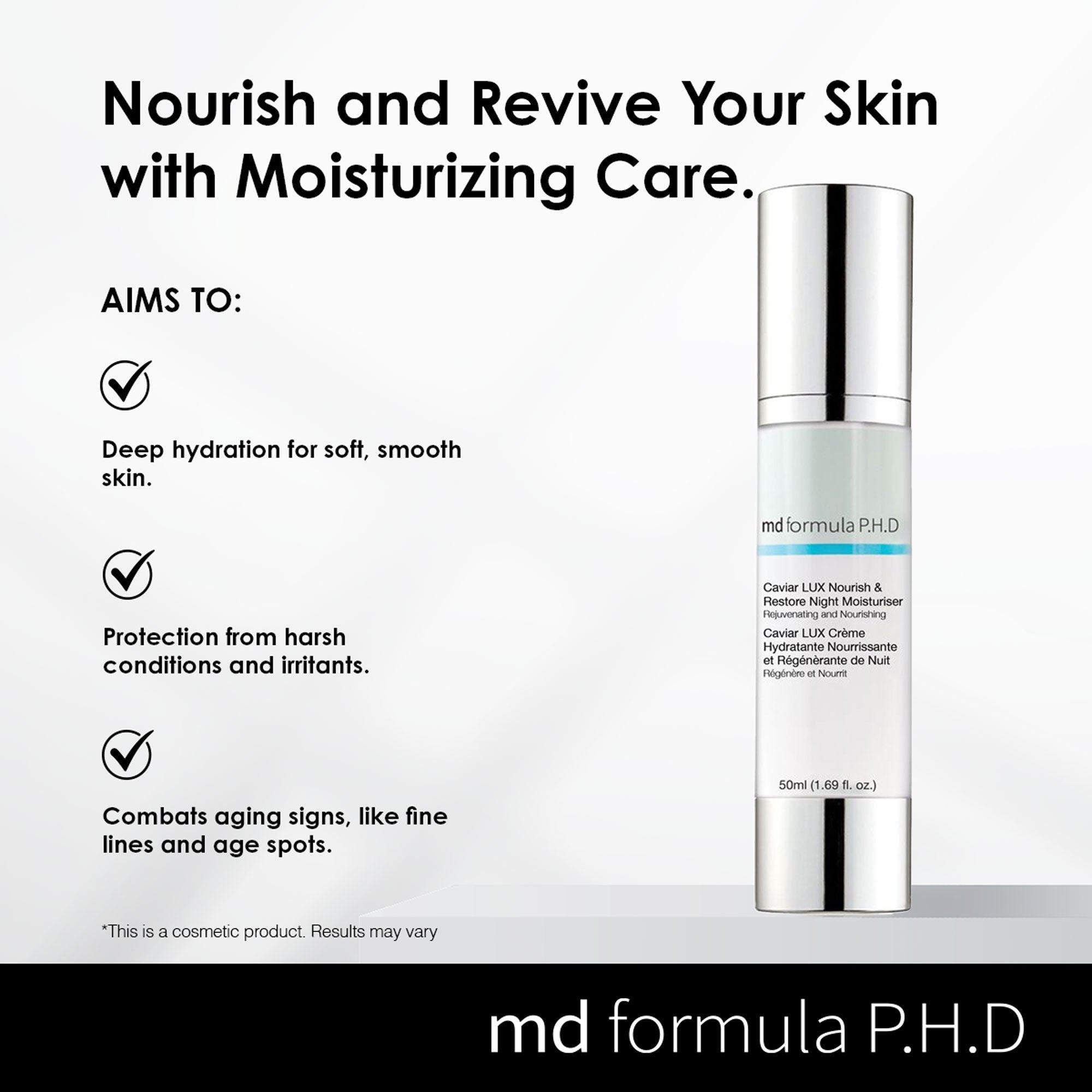 Caviar LUX Nourish & Restore Night Moisturizer 50ml