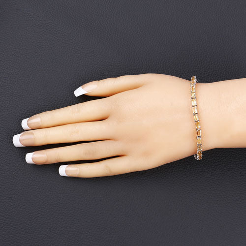 12.80 Carat Genuine Citrine .925 Sterling Silver Bracelet by Bids.com