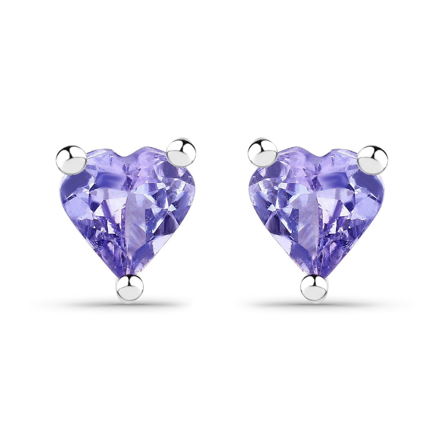 0.90 Carat Genuine Tanzanite .925 Sterling Silver Earrings DestGlow