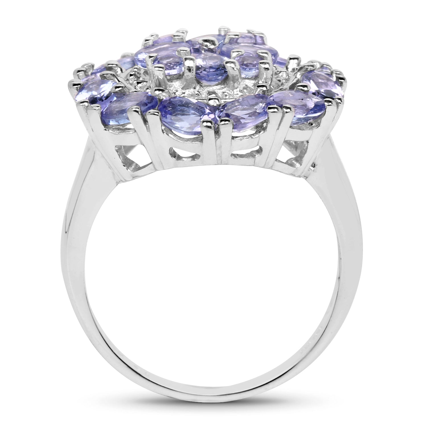 2.92 Carat Genuine Tanzanite .925 Sterling Silver Ring by Bids.com