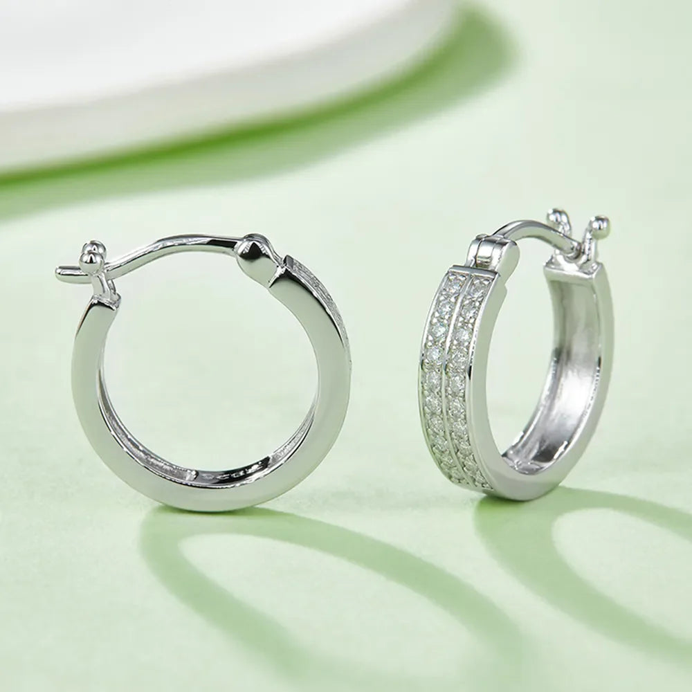Sparkala™ 925 Sterling Silver Huggie Earrings by Sparkala