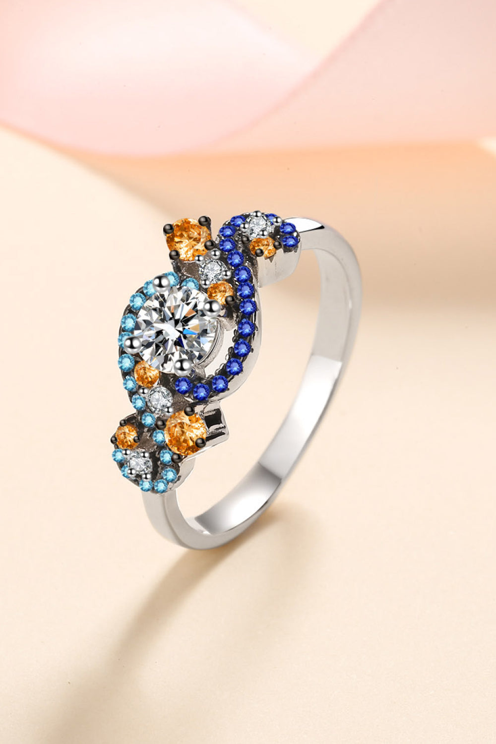 Sparkala™ Contrast 925 Sterling Silver Ring by Sparkala