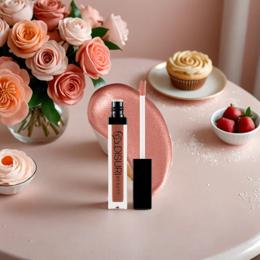 DISURI Beauty Shimmer Blast Lip Gloss - Sugar Pie (S26)