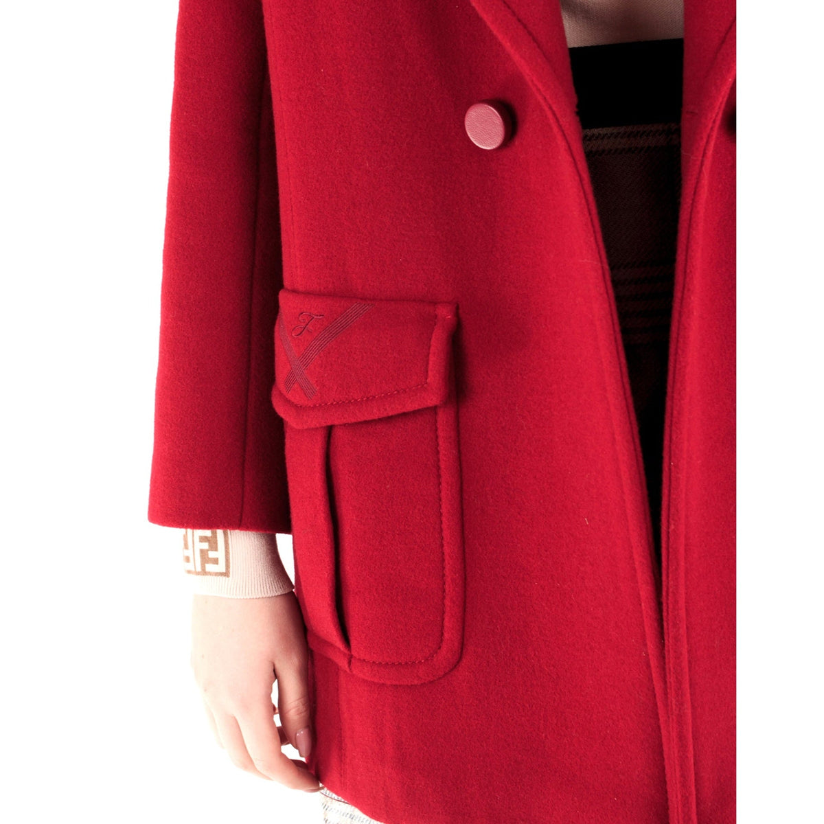 Fendi Fur Collar Wool Coat Women DestGlow