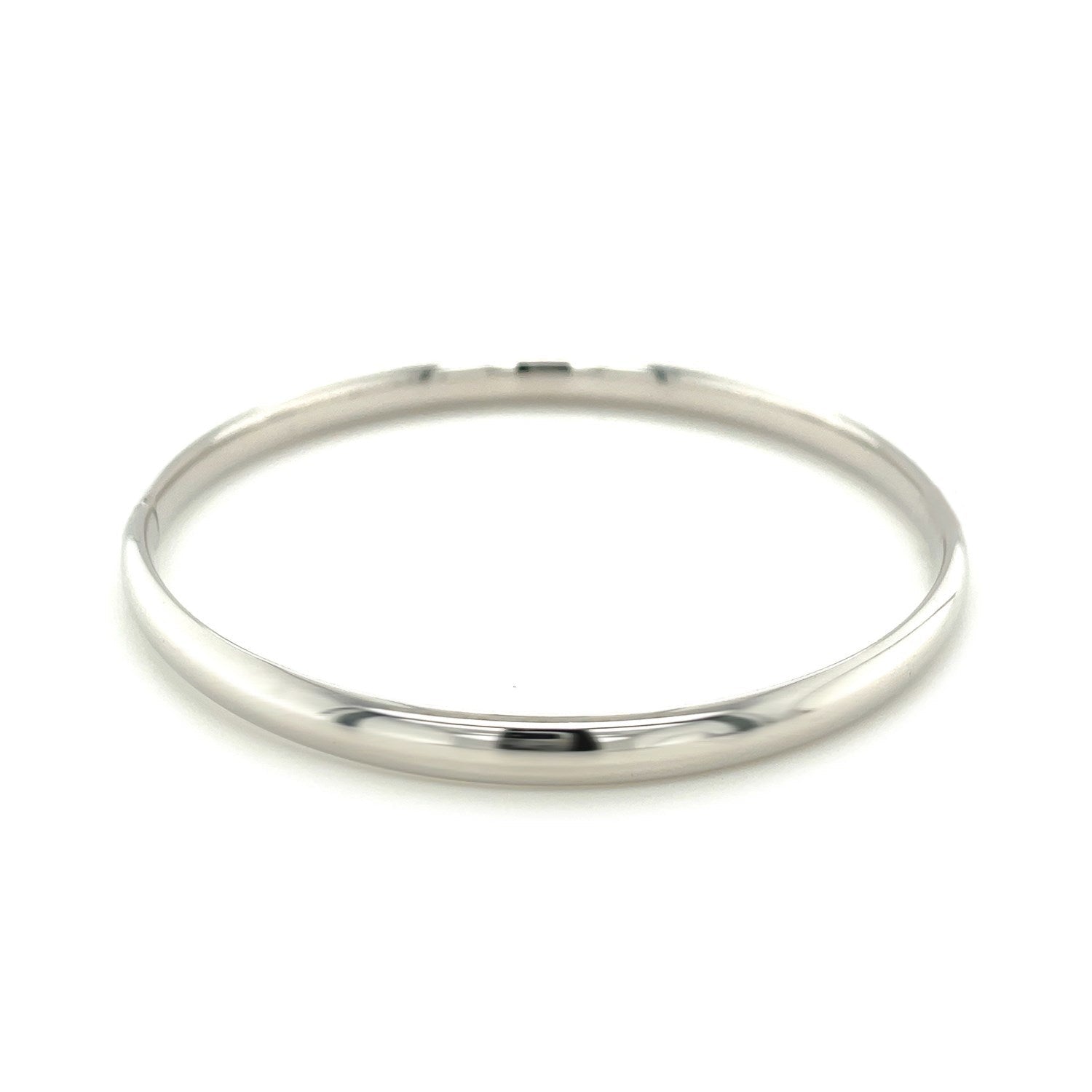 Classic Bangle in 14k White Gold (5.0mm) by Bids.com