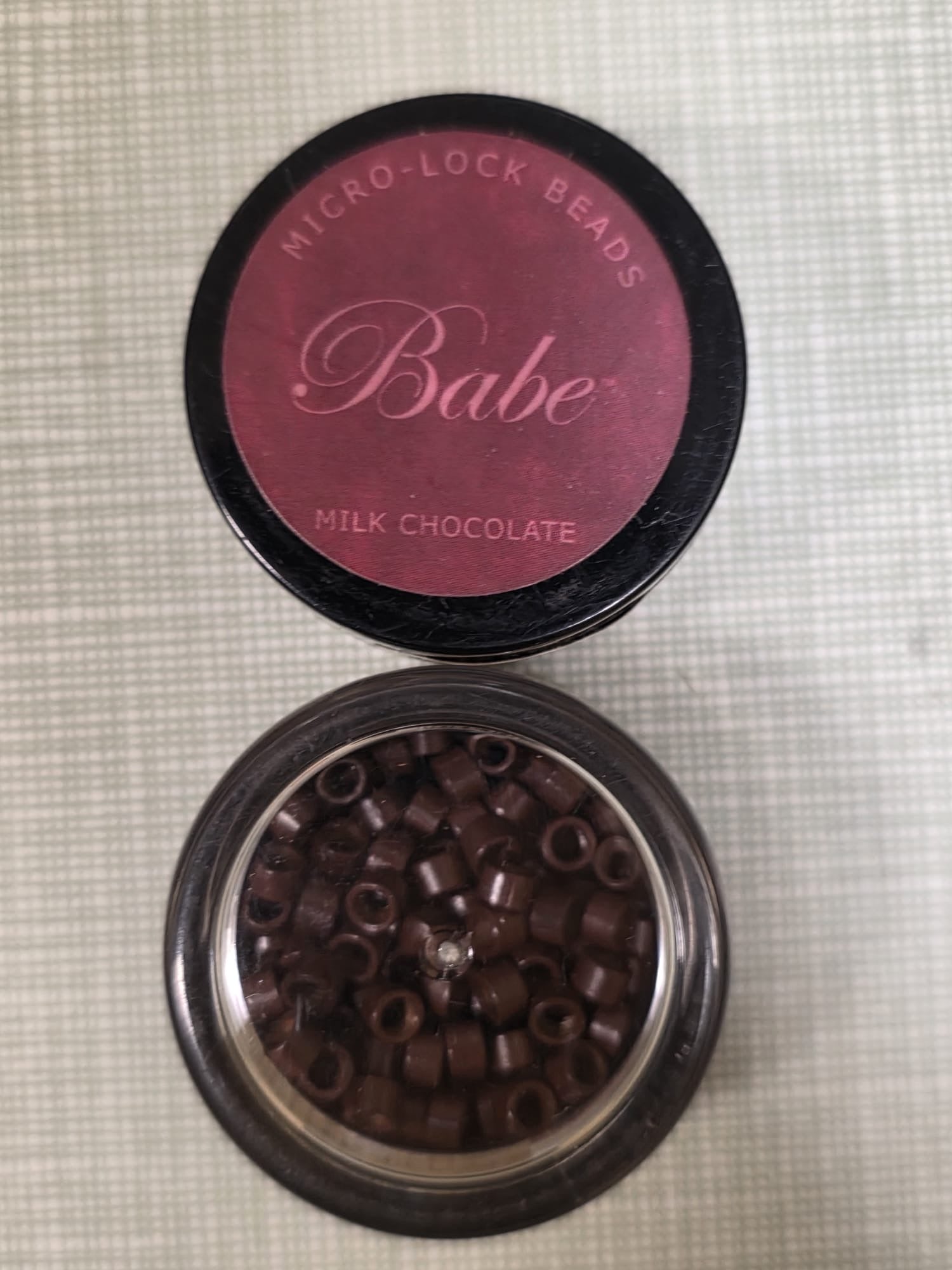 Babe 100 Pieces Micro-Lock Beads, Milk Chocolate