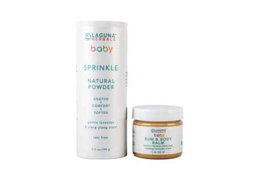Organic Baby Body Butter & Talc-Free Powder Set - Natural Baby Skincare Gift