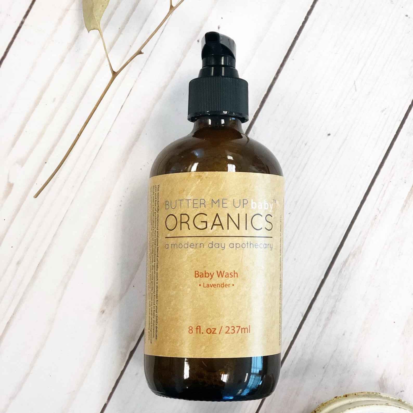 Organic Baby Wash Gentle Lavender Safe Non-GMO by Butter Me Up Organics