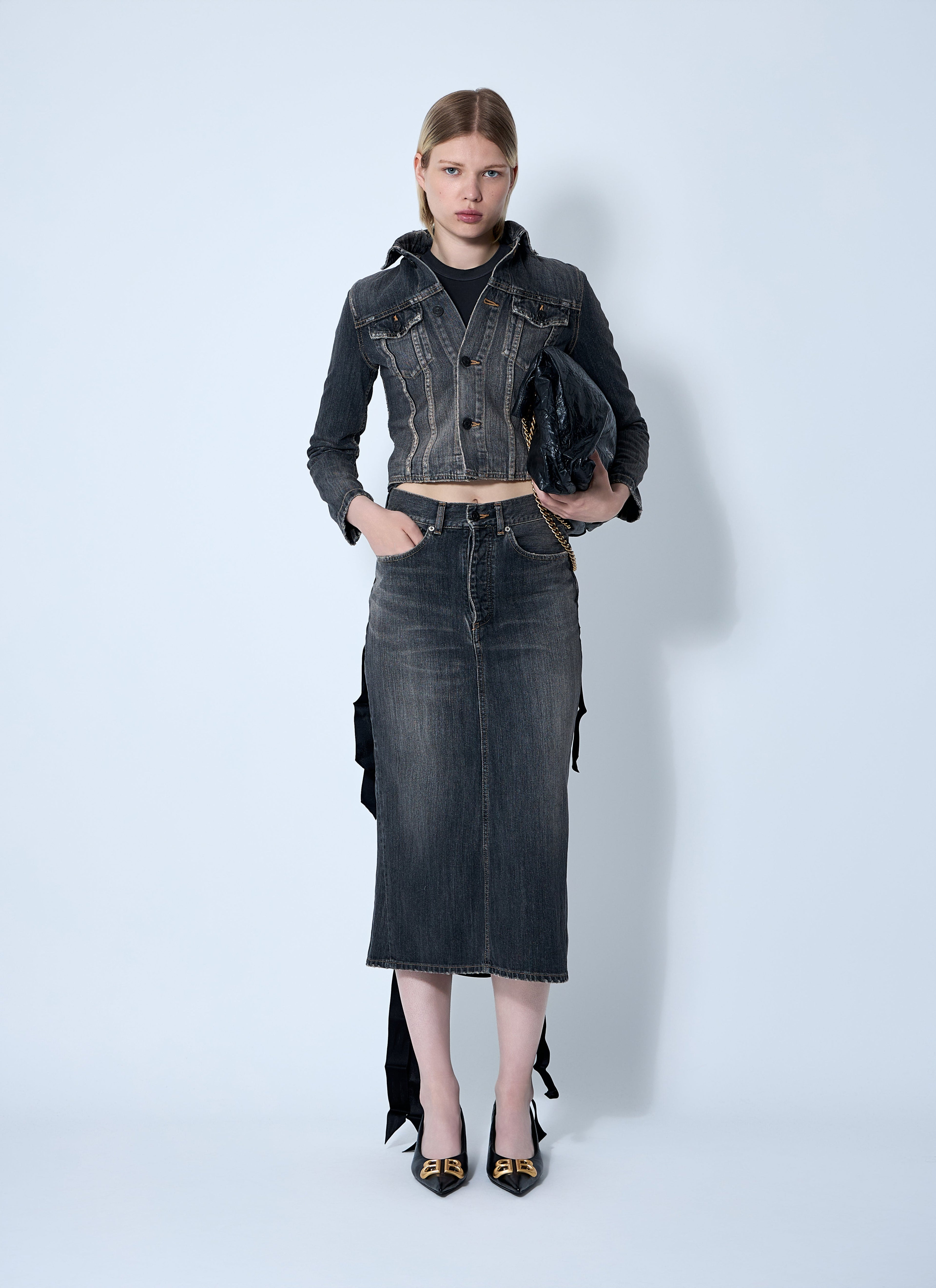 Balenciaga Women Lace-Up Skirt by Luosophy