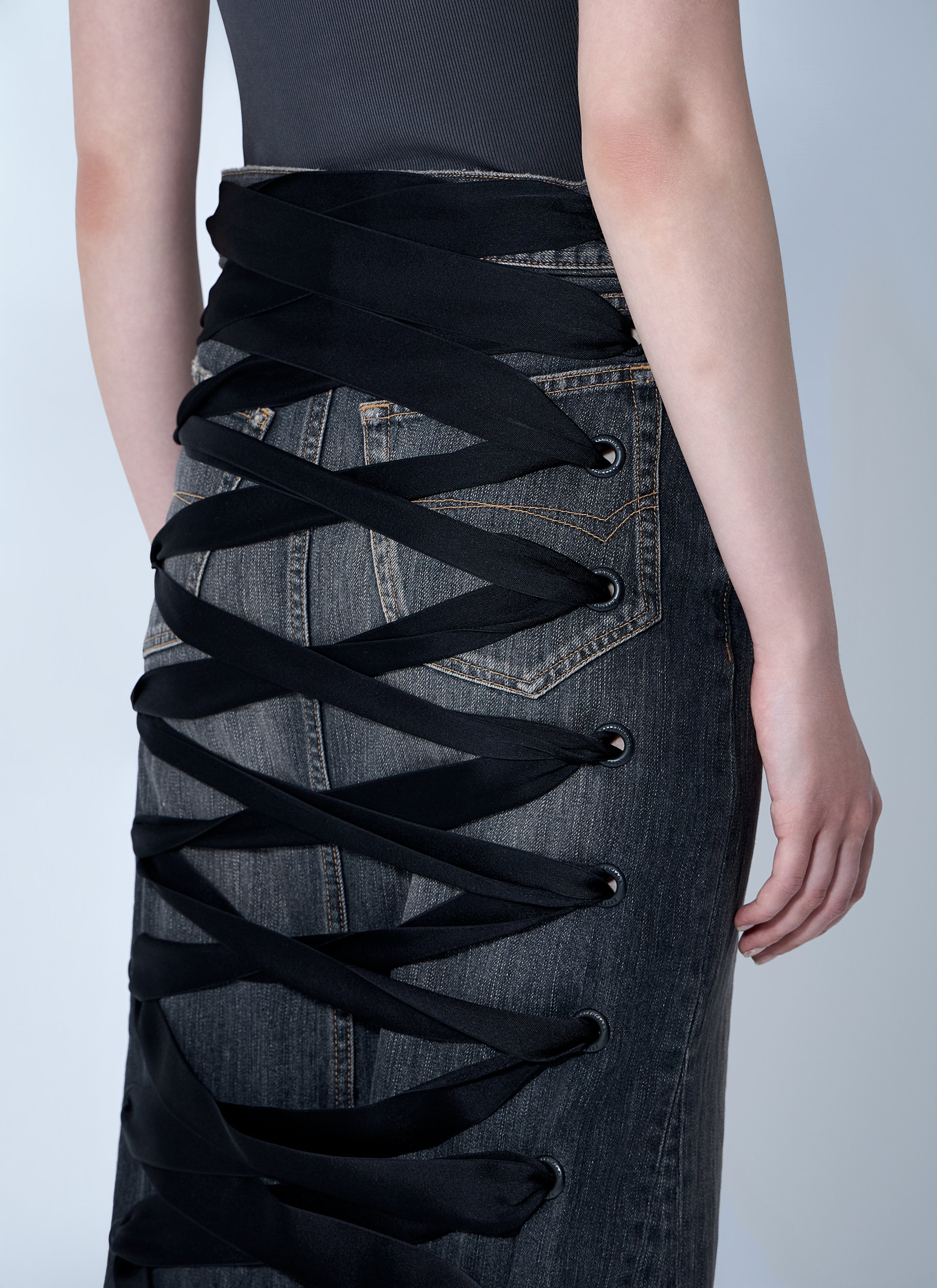 Balenciaga Women Lace-Up Skirt by Luosophy