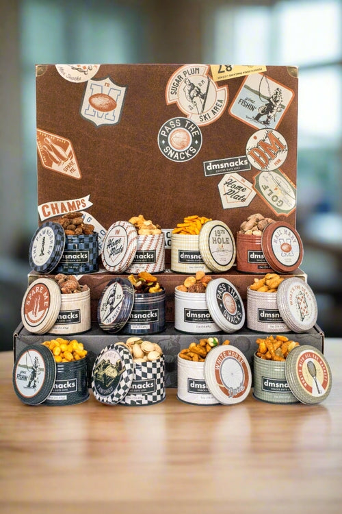 Bar Cart Snacks Gourmet Nut Gift Set for Men - 6 Cocktail-Inspired Flavors