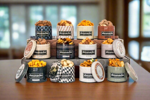 Bar Cart Snacks Gourmet Nut Gift Set for Men - 6 Cocktail-Inspired Flavors