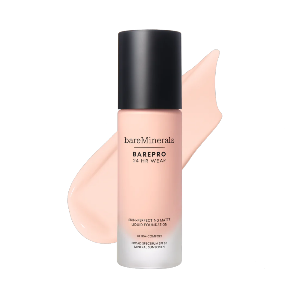 bareMinerals BarePro 24HR Wear Skin-Perfecting Matte Liquid Foundation Mineral SPF 20 - DestGlow
