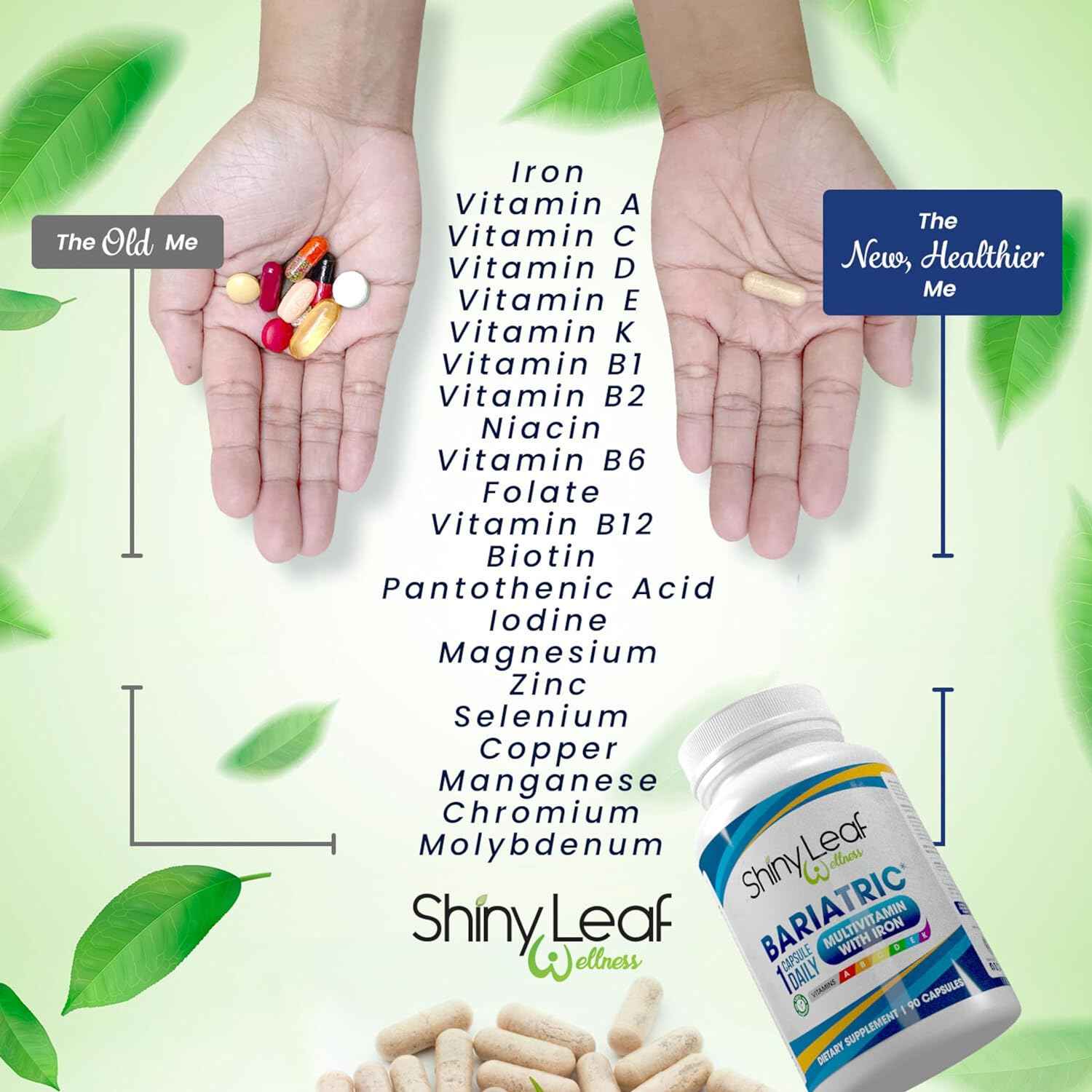 Bariatric Multivitamin with Iron With DHT Pro Shampoo