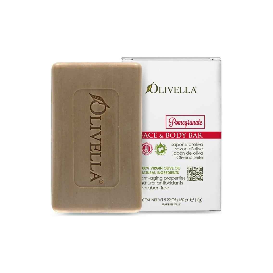 Olivella Pomegranate All Natural Olive Oil Face & Body Soap 5.29 oz