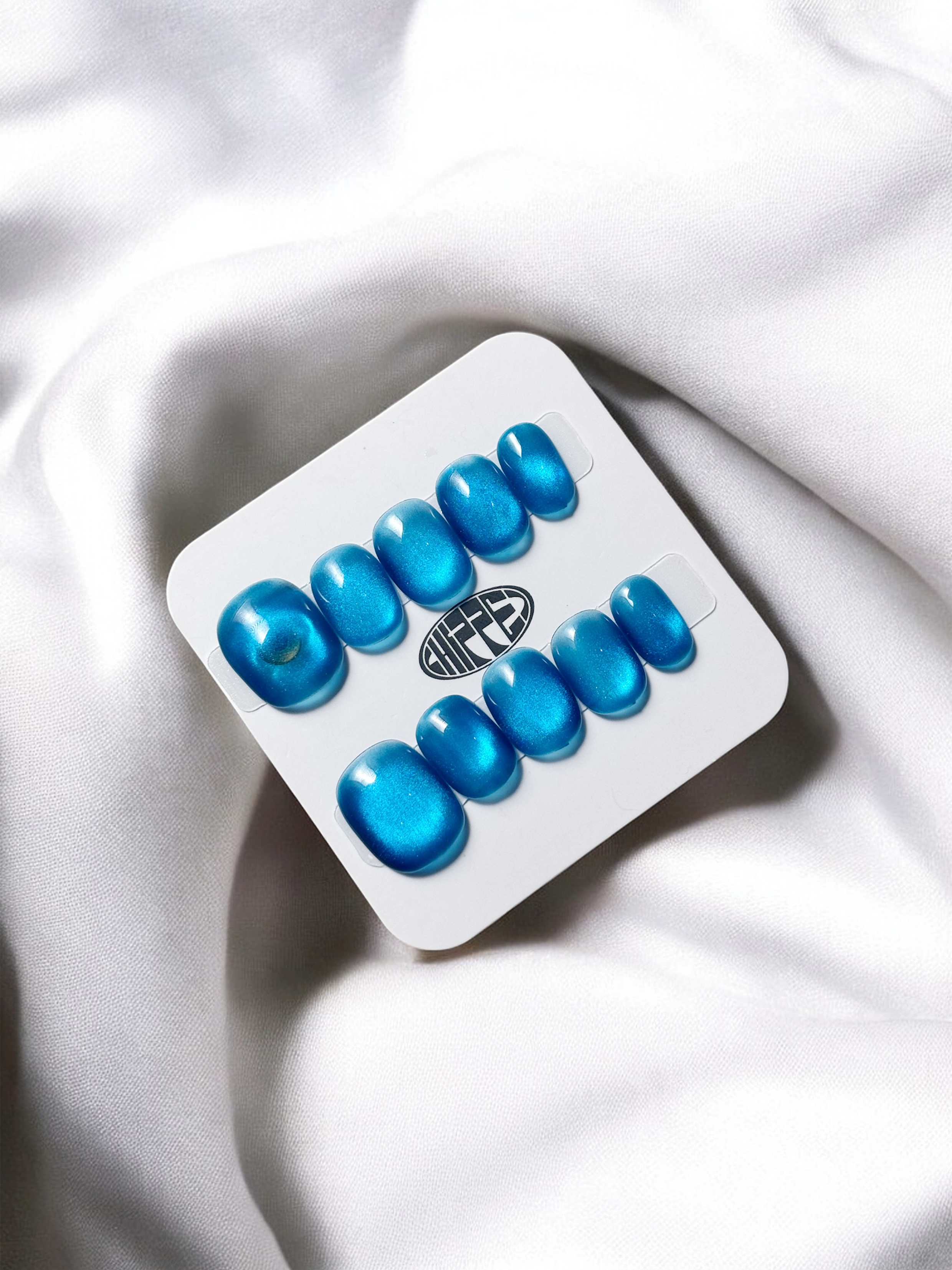 Based 🟦 NFC Nails That Share Your Socials