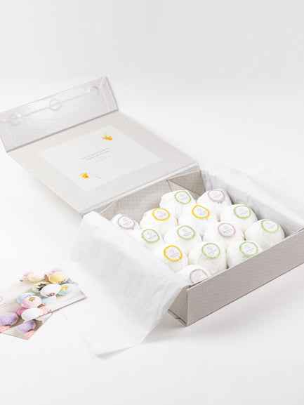 Bulk - 100 Natural Vegan Mix scents Bath Bombs - White