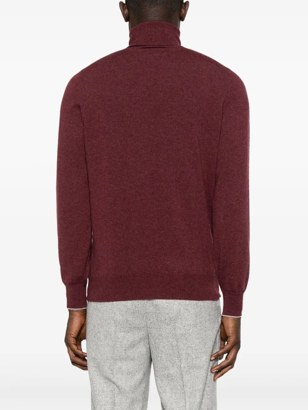 Brunello Cucinelli Men Cashmere Turtle-Neck Sweater by Luosophy