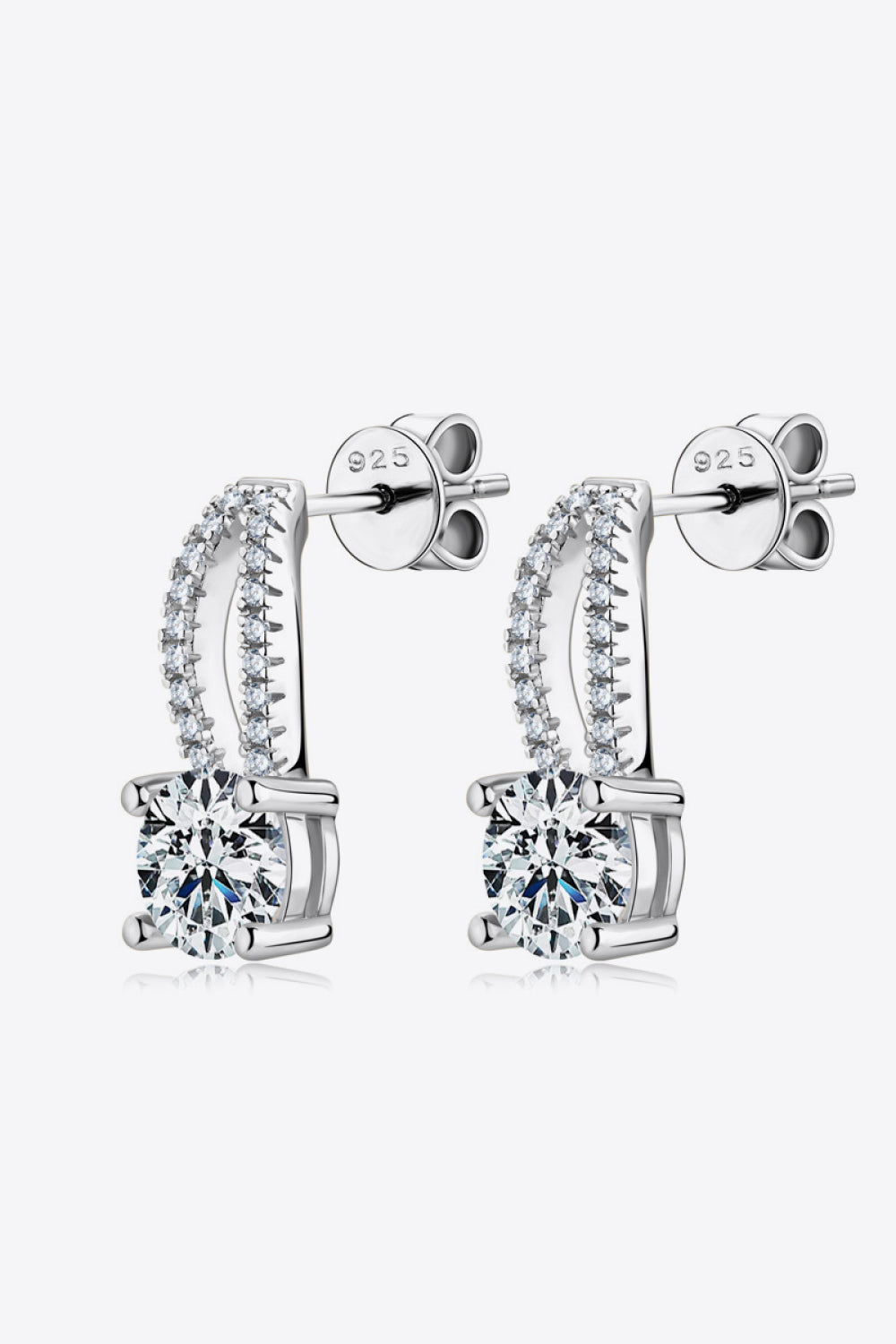 1 Carat Sparkala™ 925 Sterling Silver Earrings by Sparkala