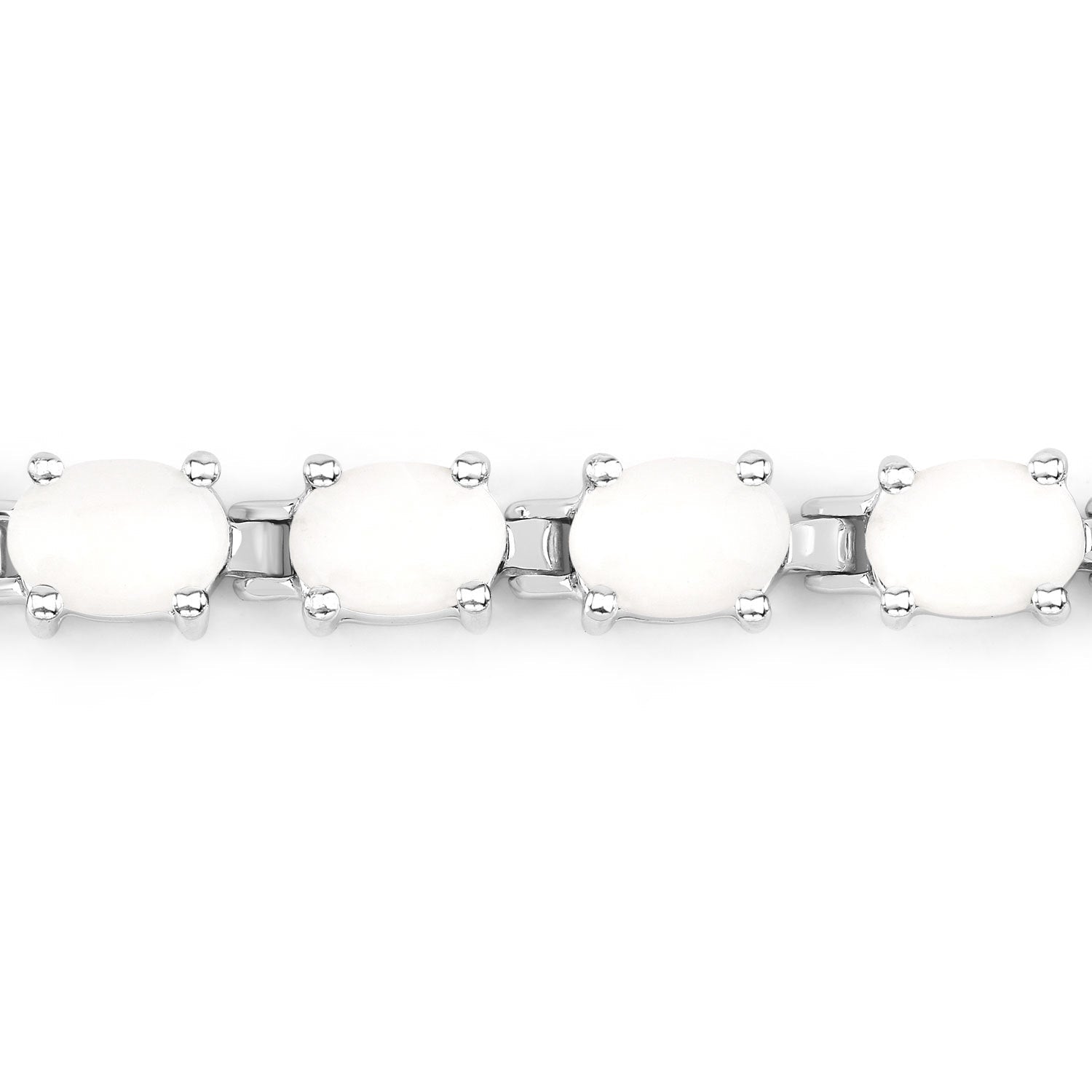 10.26 Carat Genuine Opal .925 Sterling Silver Bracelet by Bids.com