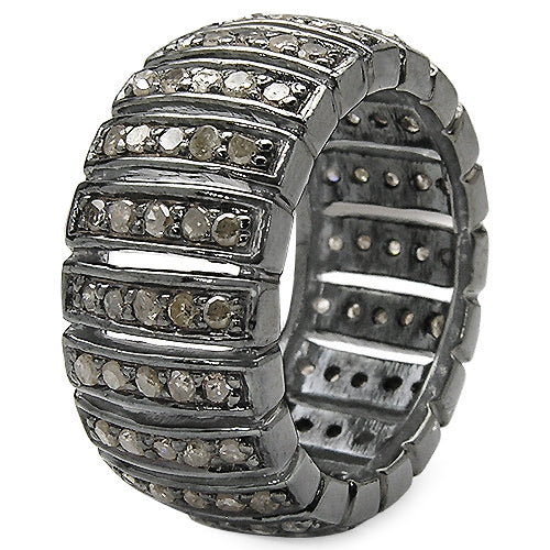 1.25 Carat Genuine TLB Diamond .925 Sterling Silver Ring by Bids.com
