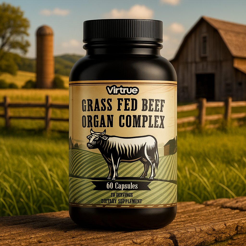 Grass Fed Beef Organ Complex Capsules by Virtrue