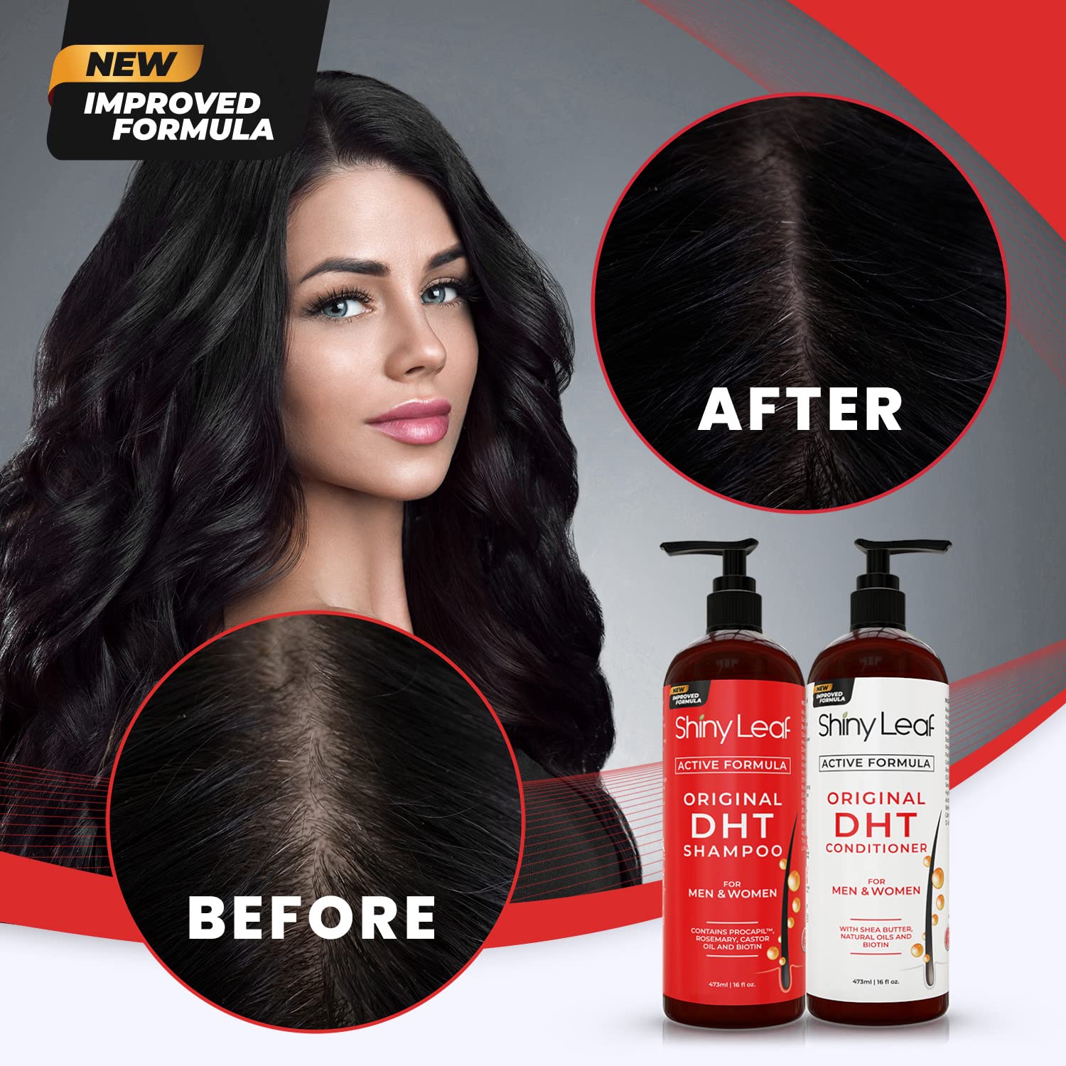 DHT Blocker Shampoo & Conditioner Bundle by Shiny Leaf