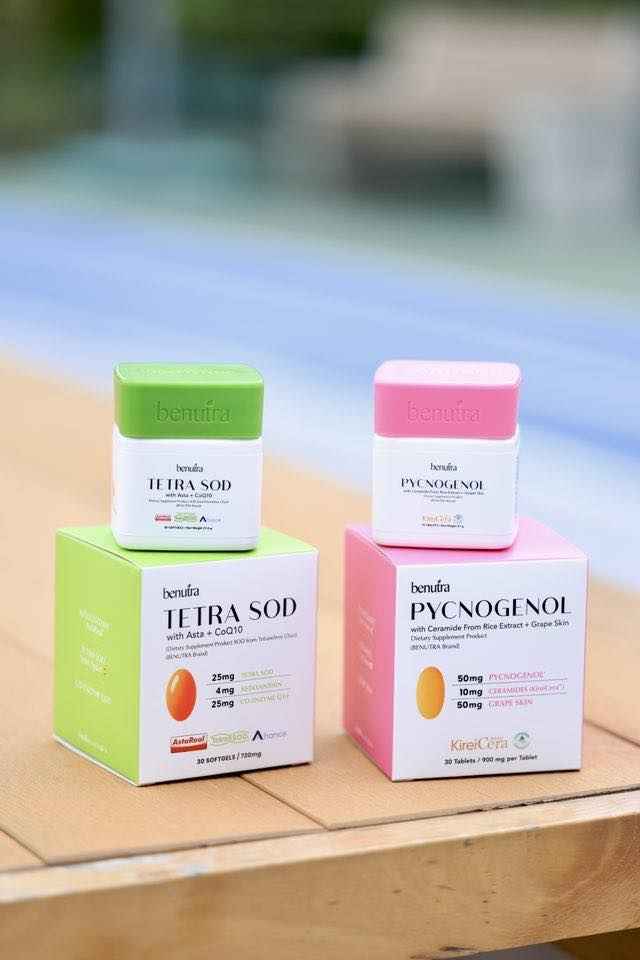 BENUTRA TETRA SOD with Astaxanthin CoQ10 Antioxidant Power for Skin Health